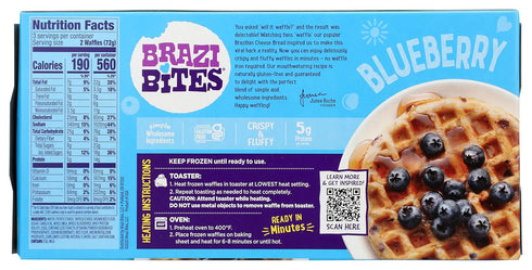 7.6 Oz Brazi Bites Blueberry Waffles