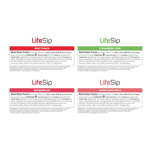 Pack. Cirkul LifeSip (Cartridges and Singles) Variety No Sugar, Zero Calories, No Artificial Colors