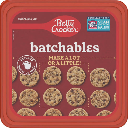 Betty Crocker Batchables Chocolate Chip Cookie Mix, 28 oz, Mix and Bake 4 to 24 per batch