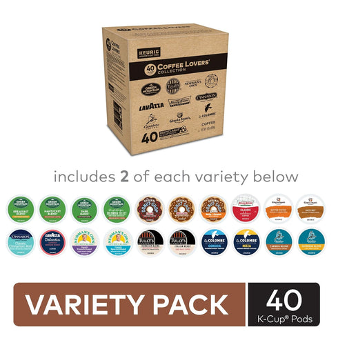 Pack, 40ct Keurig Coffee Lover's Collection Variety Keurig Single Serve K-Cup Pods