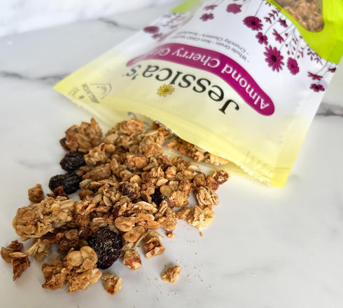 11oz Jessicas Almond Cherry Granola - Handmade, Non-GMO, Gluten-Free, Whole Grain