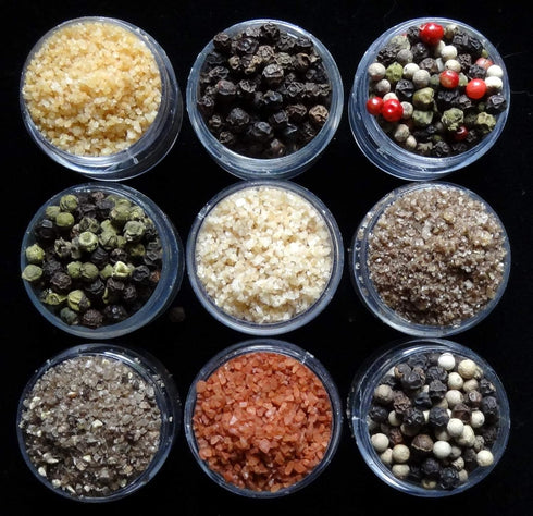 Salts of the 7 Seas Sea Salt & Peppercorn Sampler Tin - The Duet Collection by