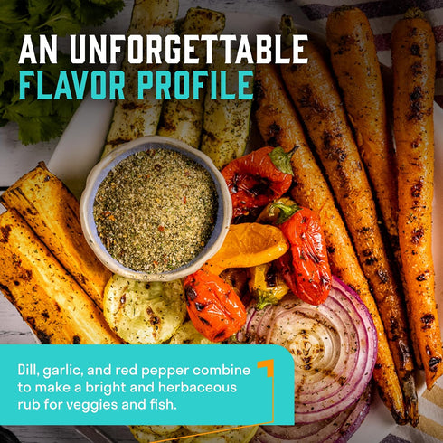 10.8oz Hey Grill Hey | Fish & Veggie Rub | Fish Seasoning | Seafood & Vegetable seasoning | Salmon Rub |Great