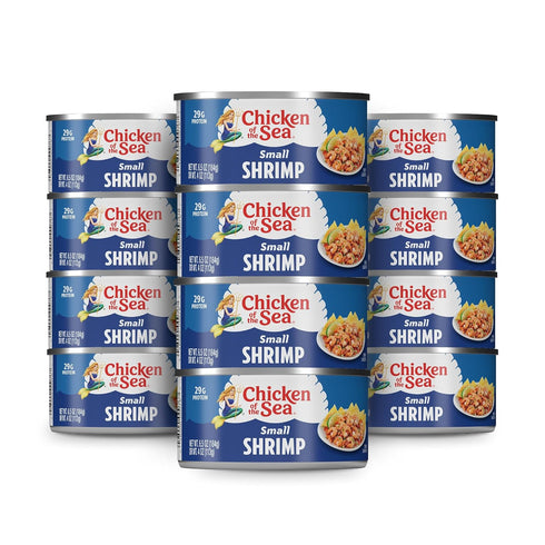 Chicken of the Sea Small Shrimp, 6.5 oz. Cans (Pack of 12),
