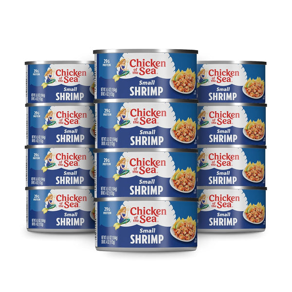 Chicken of the Sea Small Shrimp, 6.5 oz. Cans (Pack of 12),