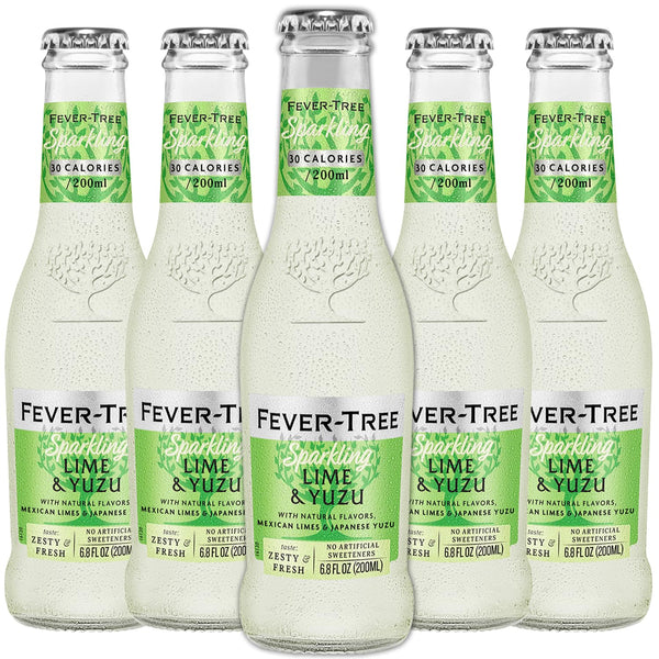 Fever Tree Sparkling Lime and Yuzu - Premium Quality Mixer and Soda