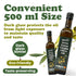 16.9oz (500ml) (Pack 3) Food To Live Organic Extra Virgin Olive Oil, Cold-Pressed. Polyphenol Rich. Non-GMO. Glass