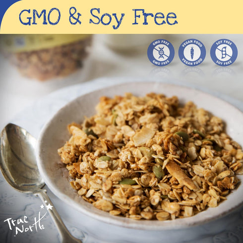 12 oz. (Pack 2) True North Granola Maple Vanilla Granola, Low Carb, Nut Free and Non-GMO