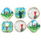 BakersDozenToGo Golf Assortment Cookies- 6 Decorated Shortbread Cookies Individually Wrapped With Bow by