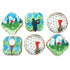 BakersDozenToGo Golf Assortment Cookies- 6 Decorated Shortbread Cookies Individually Wrapped With Bow by