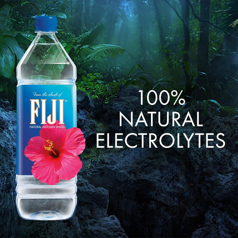 1.5 50.7 (Pack 12) 100% FIJI Natural Artesian Bottled Water Liters / Fl Ounce of - Natural Electrolytes