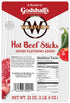 (44 7" 22oz Weavers Hot Beef Sticks hot & spicy beef sticks per bag)