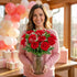 Dozen Benchmark Bouquets - Red Roses Bouquet - Fresh Flowers for Delivery - Mothers Day Flowers - One Long Stem Roses