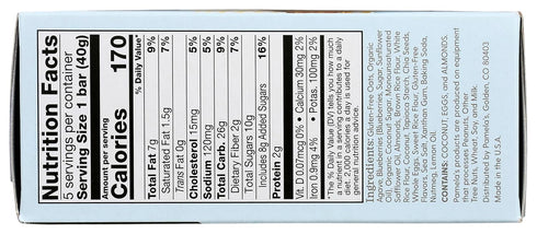 5 Pamela's Oat Blueberry Lemon Whenever Bars, ct