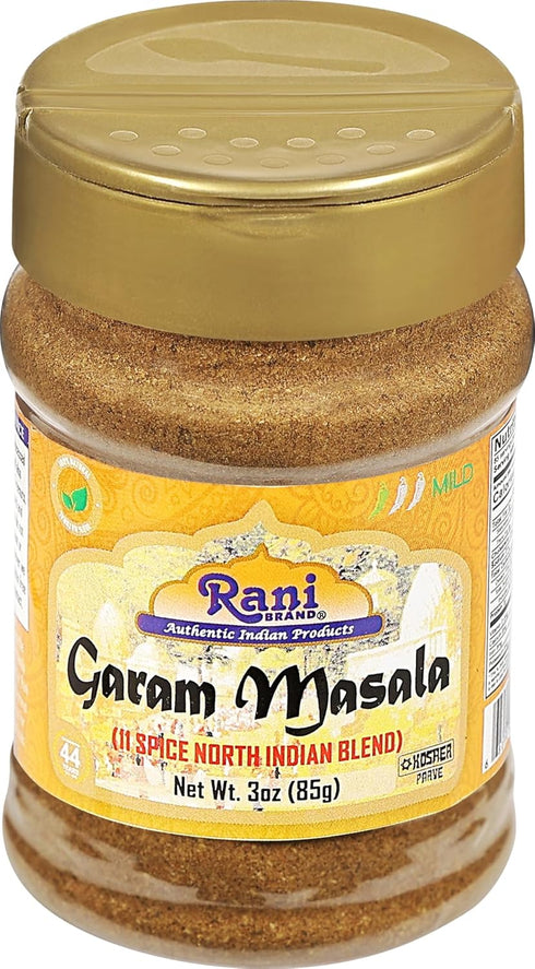 Rani Garam Masala Indian 11-Spice Blend, 3oz (85g) PET Jar, All Natural, Salt-Free, Vegan