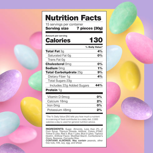 1 Pack Jordan Almonds Easter Candy - Pound - Candy Coated Almonds - Classic Wedding and Party Favor - Glaze Covered