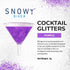 Snowy River Purple Cocktail Glitter - All Natural Edible Beverage Glitter for Cocktails, Wine, Champagne & Soda -