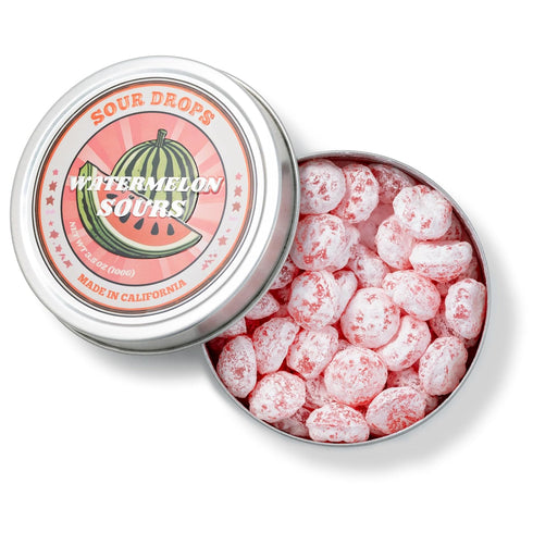 3 (100g Sour Drops - Small Batch Fruit Sours - Tangerine, Watermelon, Blue Raspberry - No Artificial Dyes, Vegan