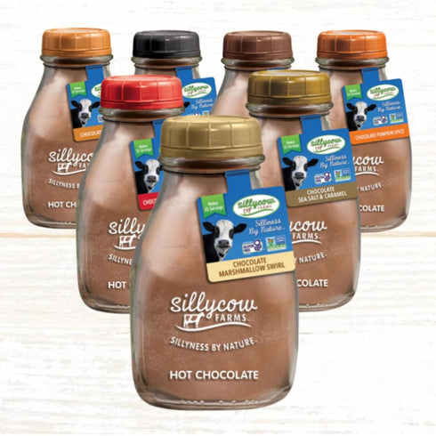 16.9 Oz Pack 1 Sillycow Farms Hot Chocolate Sea Salt & Caramel Mix | Rich Hot Cocoa Delight | Gluten-Free, Non-GMO
