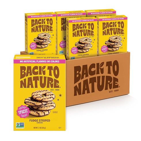 Back to Nature - Fudge Striped Cookies - Made with Quality Ingredients