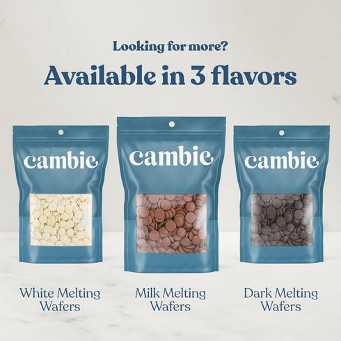 2 Cambie Melting Chocolate Candy Melts - Pounds of Milk Chocolate Melts Used for Dipping, Baking & Toppings - Premium