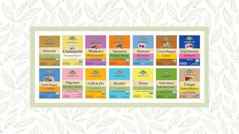 (16 Count, Pack 1) Herbal Cup Ayurveda Turmeric Tea, Organic Ginger & Black Pepper, No Caffeine Herbal Supplement