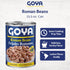Pack 2 (15.5 oz Goya Roman Beans, Creamy and Smooth Frijoles Romanos, Pantry Staple, of Cans)