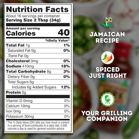 16oz 2 Pack Grace Jamaican Style Jerk BBQ - Jamaican Jerk Seasoning, Marinade & Dipping Sauce - Best Hot Barbecue Sauce