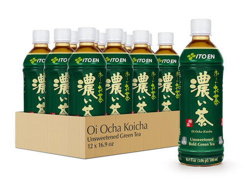 Ito En Oi Ocha Unsweetened Bold Green Tea, 16.9 Fluid Ounce (Pack