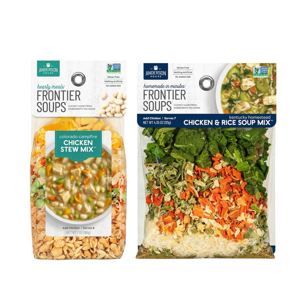 Anderson House Frontier Soups Combo Pack: (1) Colorado Campfire Chicken Stew, 7