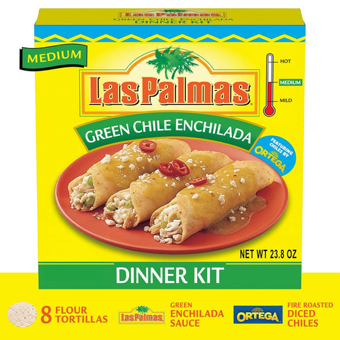 Las Palmas 23.8 Medium Green Chile Enchilada Dinner Kit, Ounce