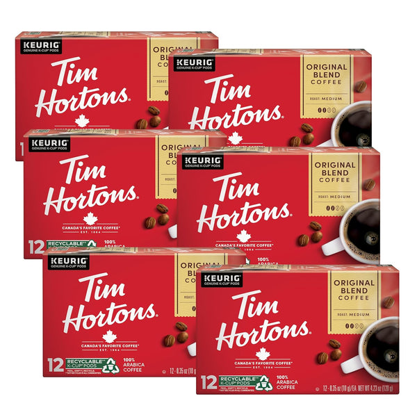 Tim Hortons Original Blend, Medium Roast Coffee, Single-Serve K-Cup Pods Compatible with