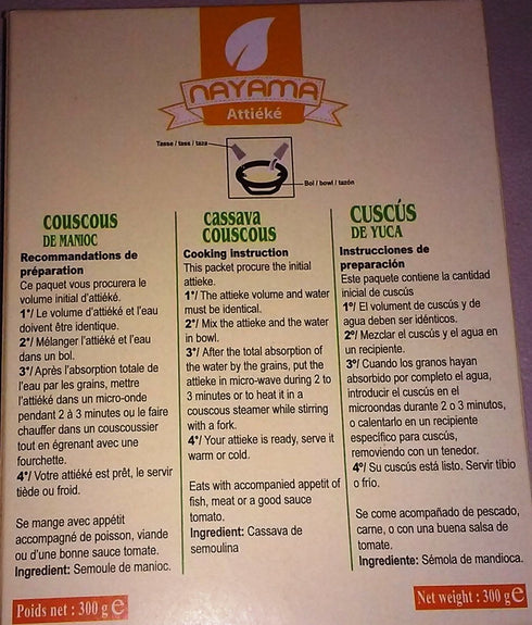 Nayama Natural 300g Nayama Attieke - Cassava Couscous