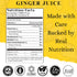 16.23 Oz (480ml) Basic Ayurveda Ginger Juice | Fl | First Press Virgin Extract | Supports Digestion & Vitality | Raw