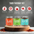 Pack PS Seasoning Taco Box El Jefe, El Dinero, El Capitan - Complete Taco Tuesday Seasoning Kit & BBQ Dry Rub Variety