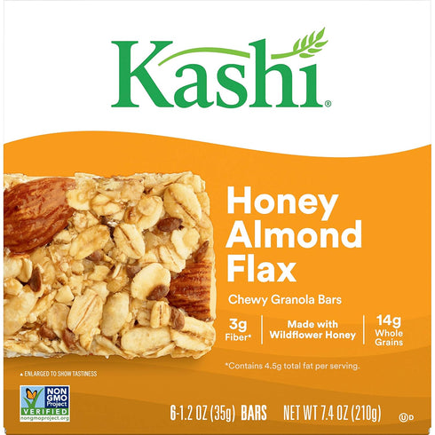 1.2 6 Count Kashi Co, Bar Granola TLC Chewy Honey Almond Flax, Ounce