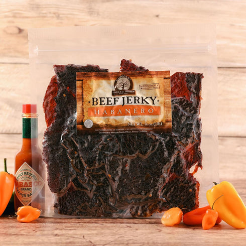 16oz Mahogany Smoked Meats: Habanero Beef Jerky