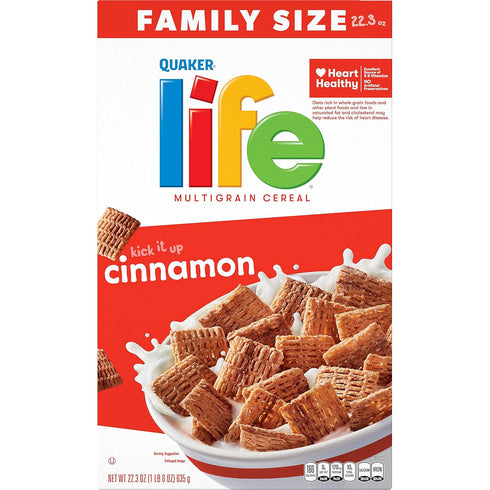 22.3oz Life Cereal, Cinnamon, Box
