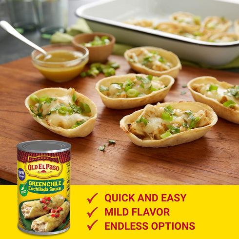 10 oz Old El Paso Mild Green Chile Enchilada Sauce, Meal Prep