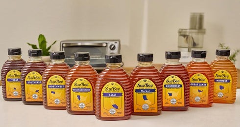 24 (Pack 1) Sue Bee Local Northwest Honey, Raw & Unfiltered, Beekeeper-Owned Co-Op, Product of USA, Regional Honey