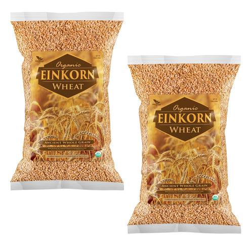 PowerGrow Systems Einkorn Wheat - 100% Certified Organic Einkorn Whole Wheat Grain by PowerGrow