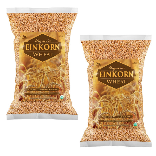 PowerGrow Systems Einkorn Wheat - 100% Certified Organic Einkorn Whole Wheat Grain by PowerGrow