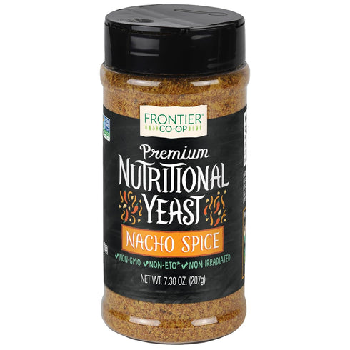 Frontier Co-op Nacho Spice Nutritional Yeast Blend with Vitamin B12, 7.30 oz