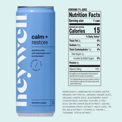 Pack, 12 (Pack 6) Heywell Sparkling Adaptogenic, Trial Fluid Ounce of - Organic, Non GMO, Vegan, Gluten Free, Dairy