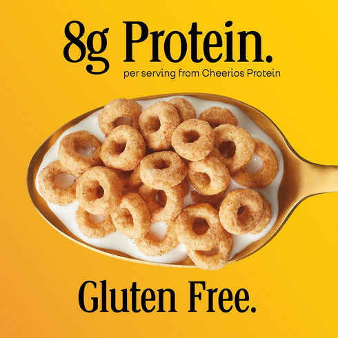 8g 11.2 oz Cheerios Protein Cereal, Cinnamon, Protein, Large Size