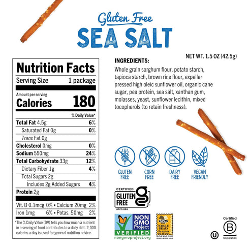 Quinn Pretzel Nuggets Tester Pack - Vegan, Gluten Free, Made with Real Ingredients, 1.5 Oz (Pack of 8)