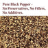 8 oz The Spice Way Ground Black Pepper - Fine Ground Pepper - Black Pepper Powder used for Steak, Eggs, Chicken