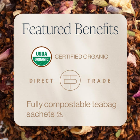 15 Count (Pack 1) Rishi Tea Pink Lemon Ginger Herbal Tea - Organic, Caffeine Free Sachet Bags, Tangy & Naturally Sweet
