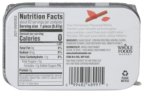 365 by Whole Foods Market 1.5 , Cinnamon Mints, Ounce