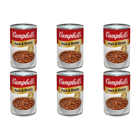 Campbell's Pork and Beans, 11 oz Can (Pack of 6)